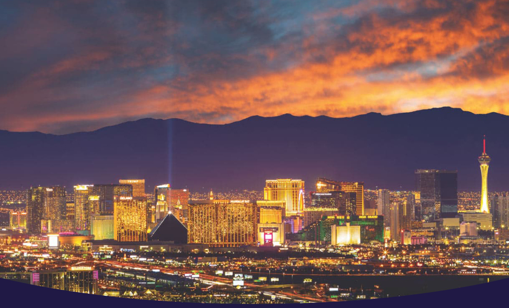 Photo of Las Vegas at sunset